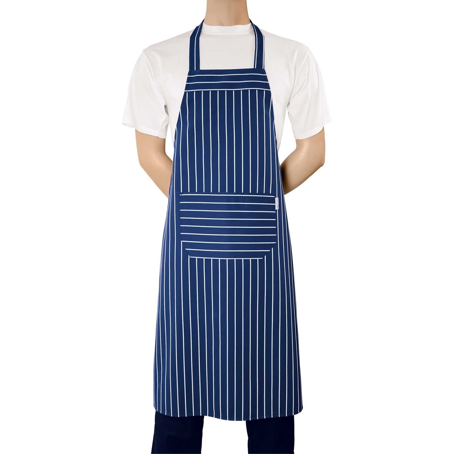 chaud-devant-keukenschort-waterproof-black-w75l110-zwart