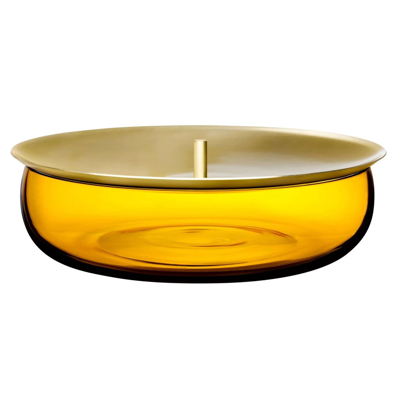 nude beret voorraadschaal o214cm amber geel