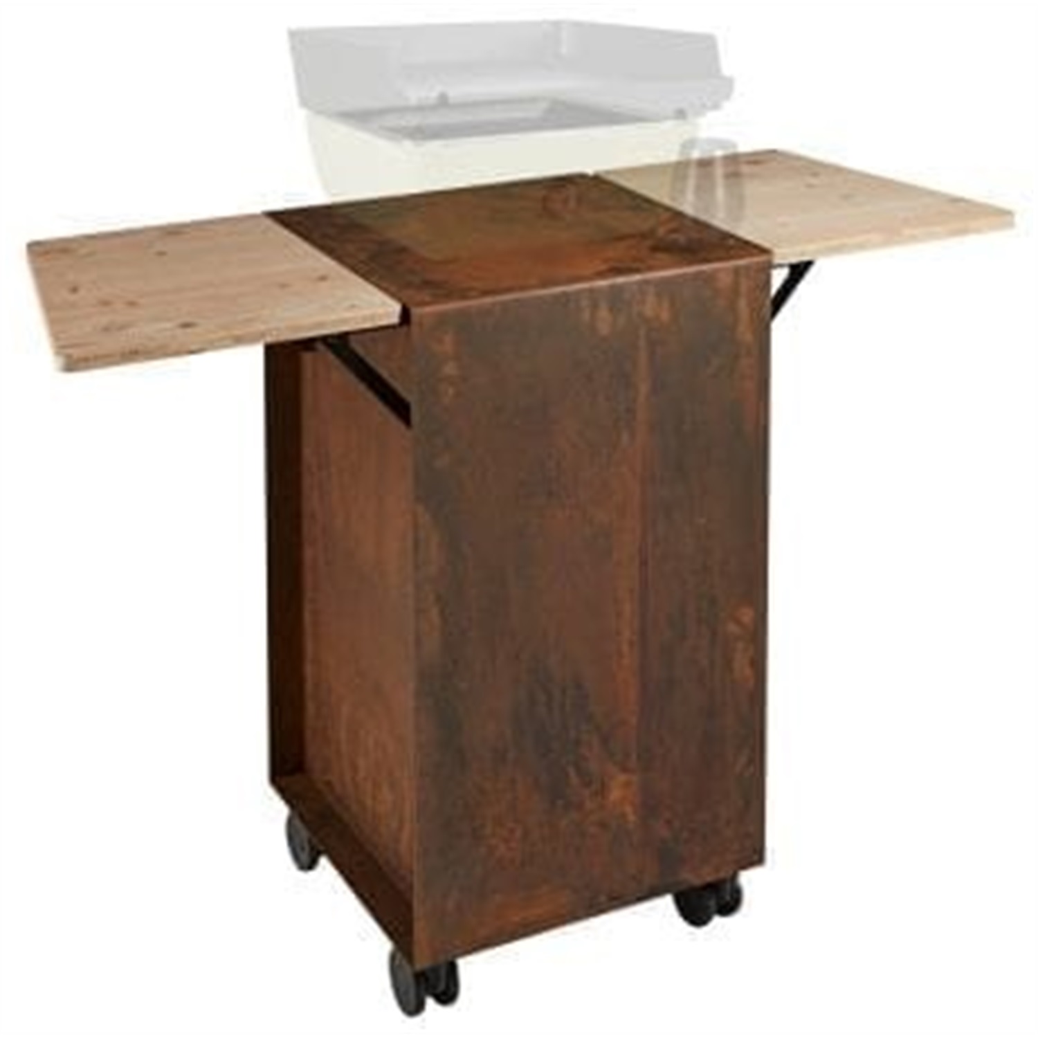 ferleon-trolley-voor-patio-cooker-met-houten-tafels-cortenstaal