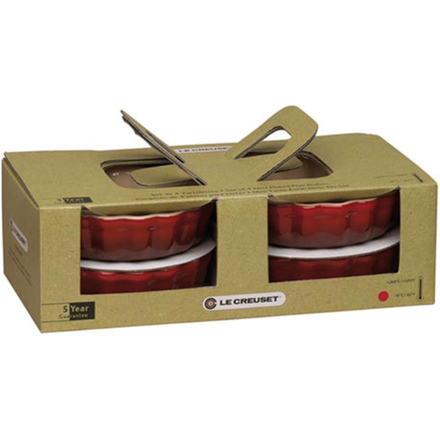 le-creuset-mini-tartelette-en-quichevormenset-4-delig-kersenrood