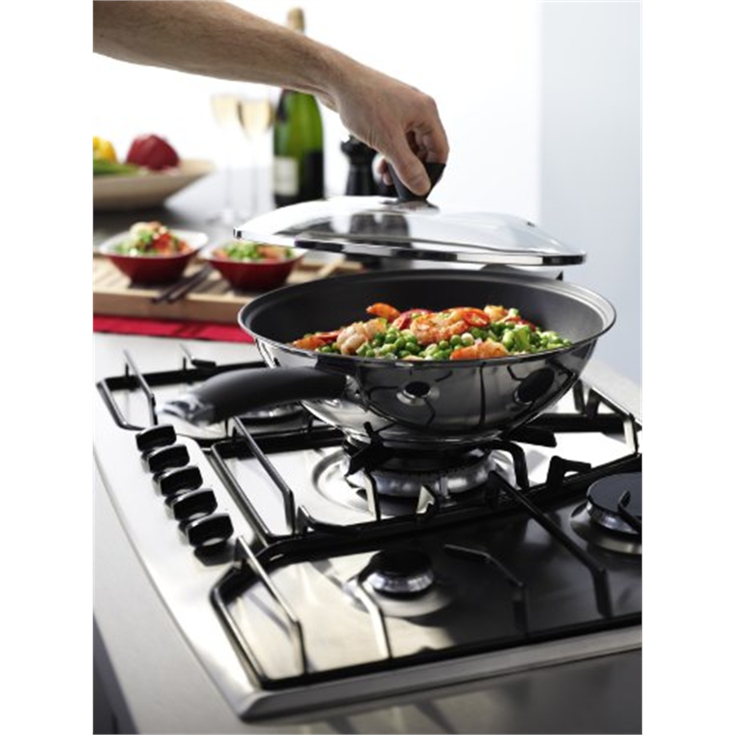 ken-hom-peking-wok-met-glasdeksel-28cm