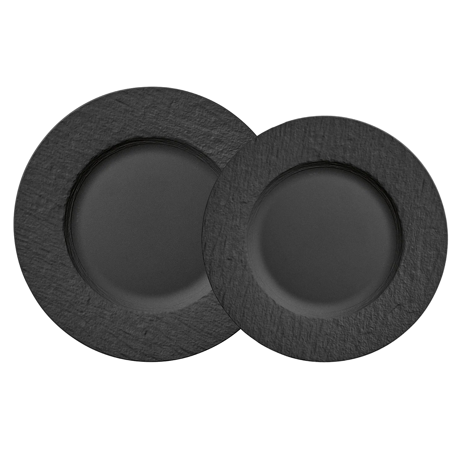 villeroy boch manufacture rock serviesset borden 12 delig zwart