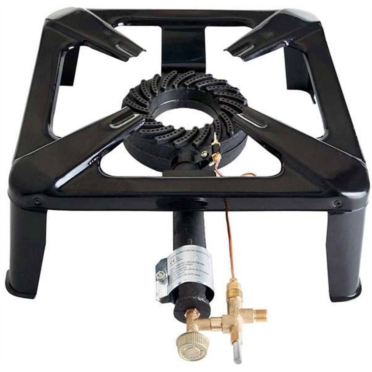 kookpunt paella world gasbrander 40x40cm zwart