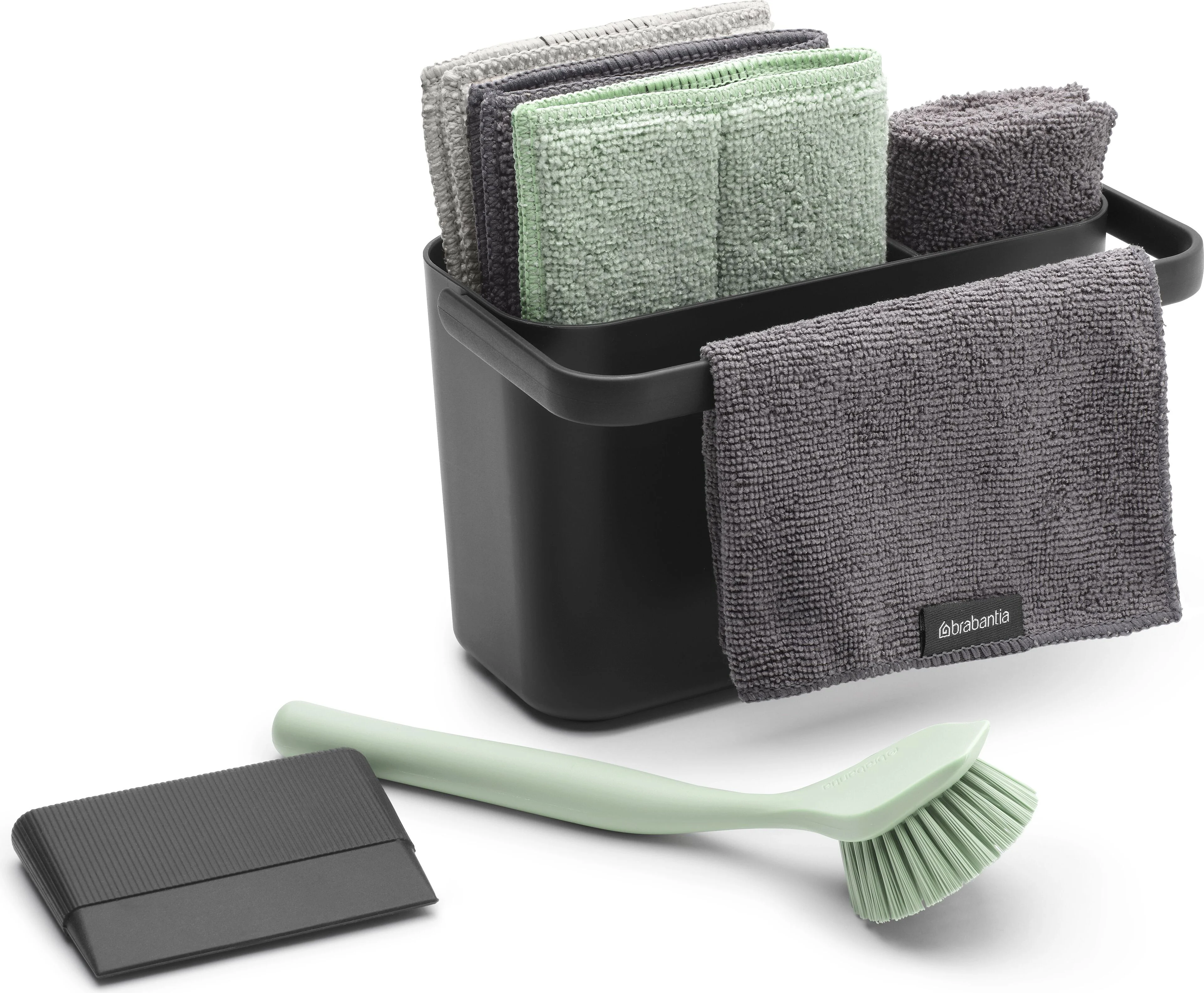 brabantia-sinkside-aanrechtorganizer,-8-delig-dark-grey