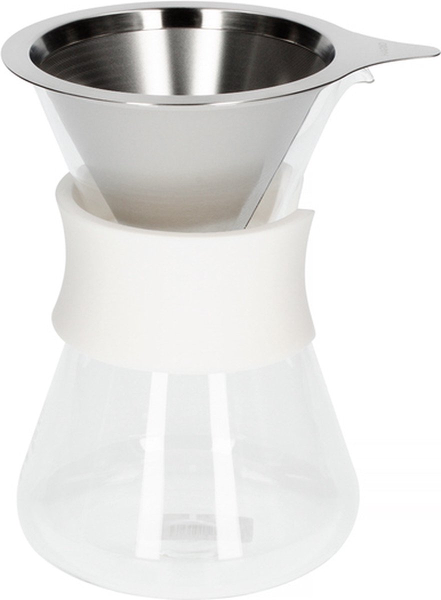 hario simply glass coffee maker 04l wit