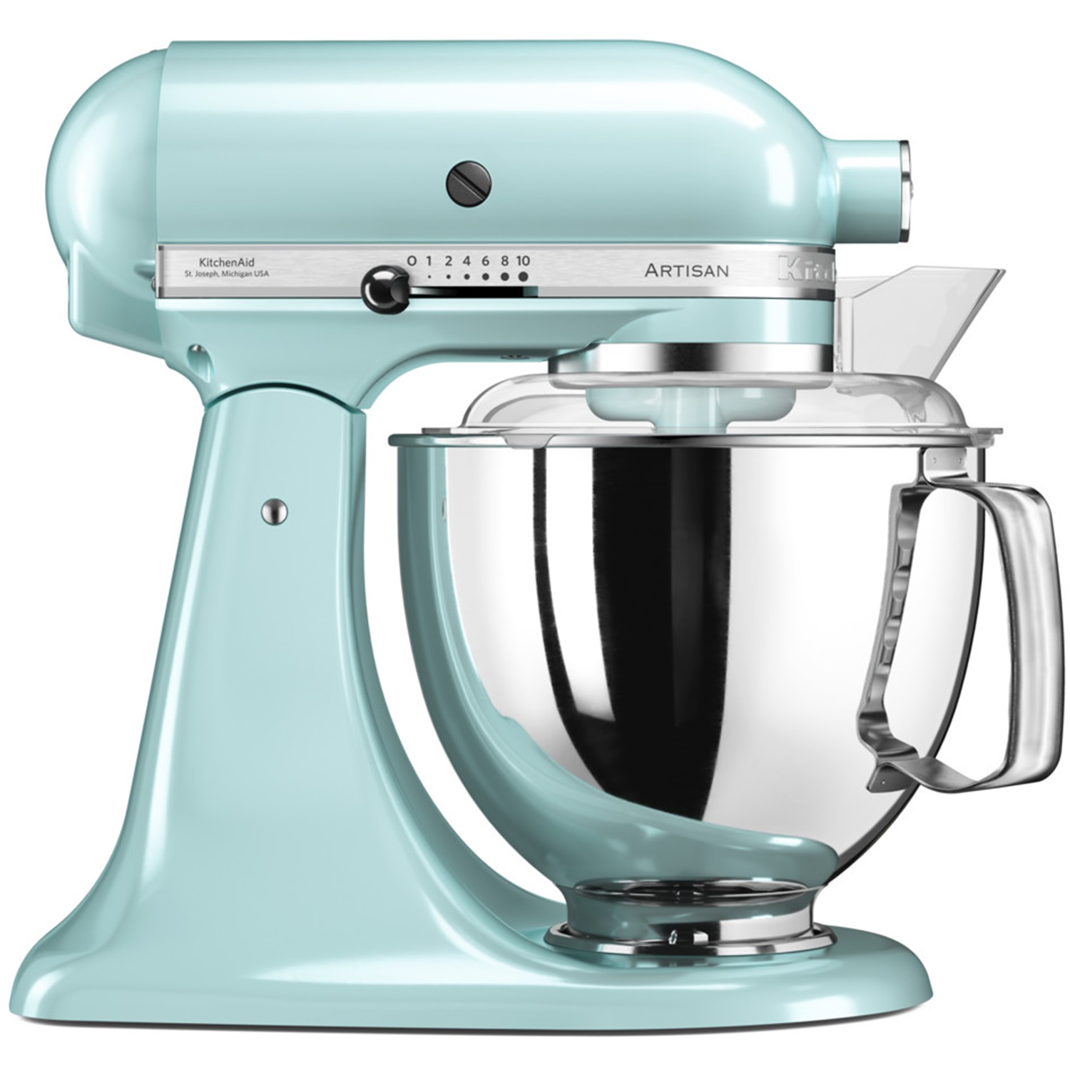 kitchenaid artisan keukenmachine 5ksm175pseic ijsblauw