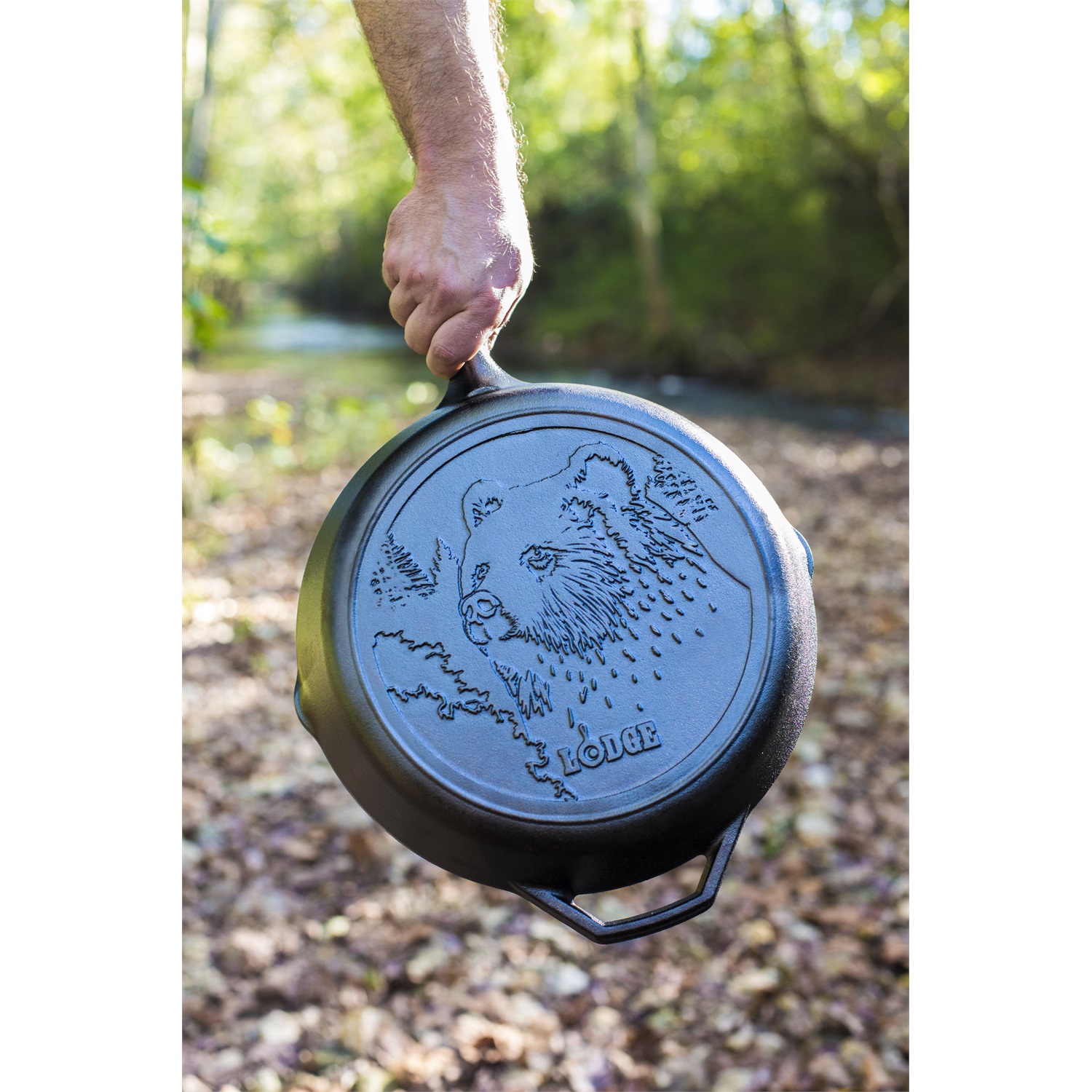 lodge-wildlife-koekenpan-beer-l10skwlbr-30cm