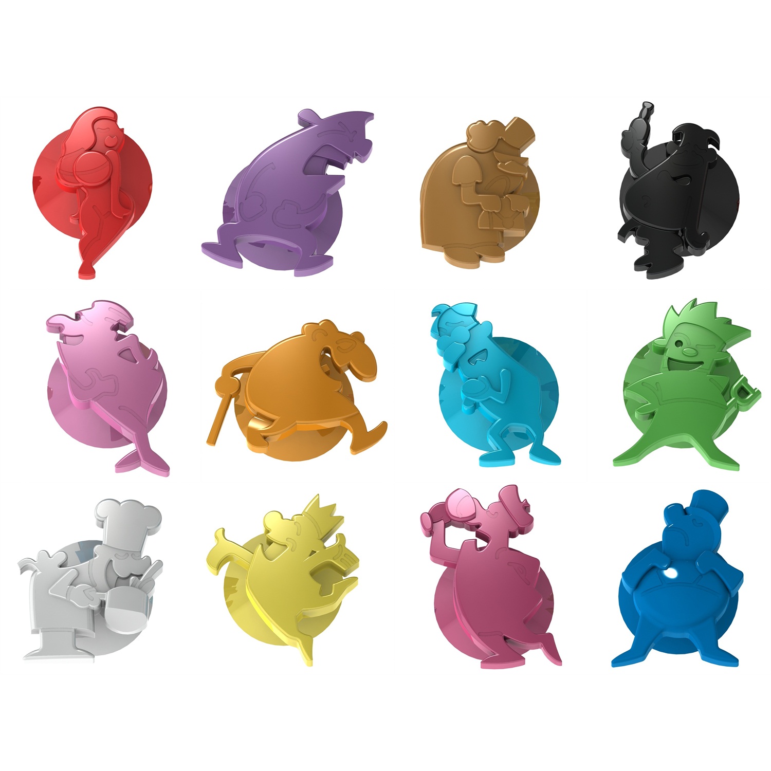 unikia charms glasmarkers karakters