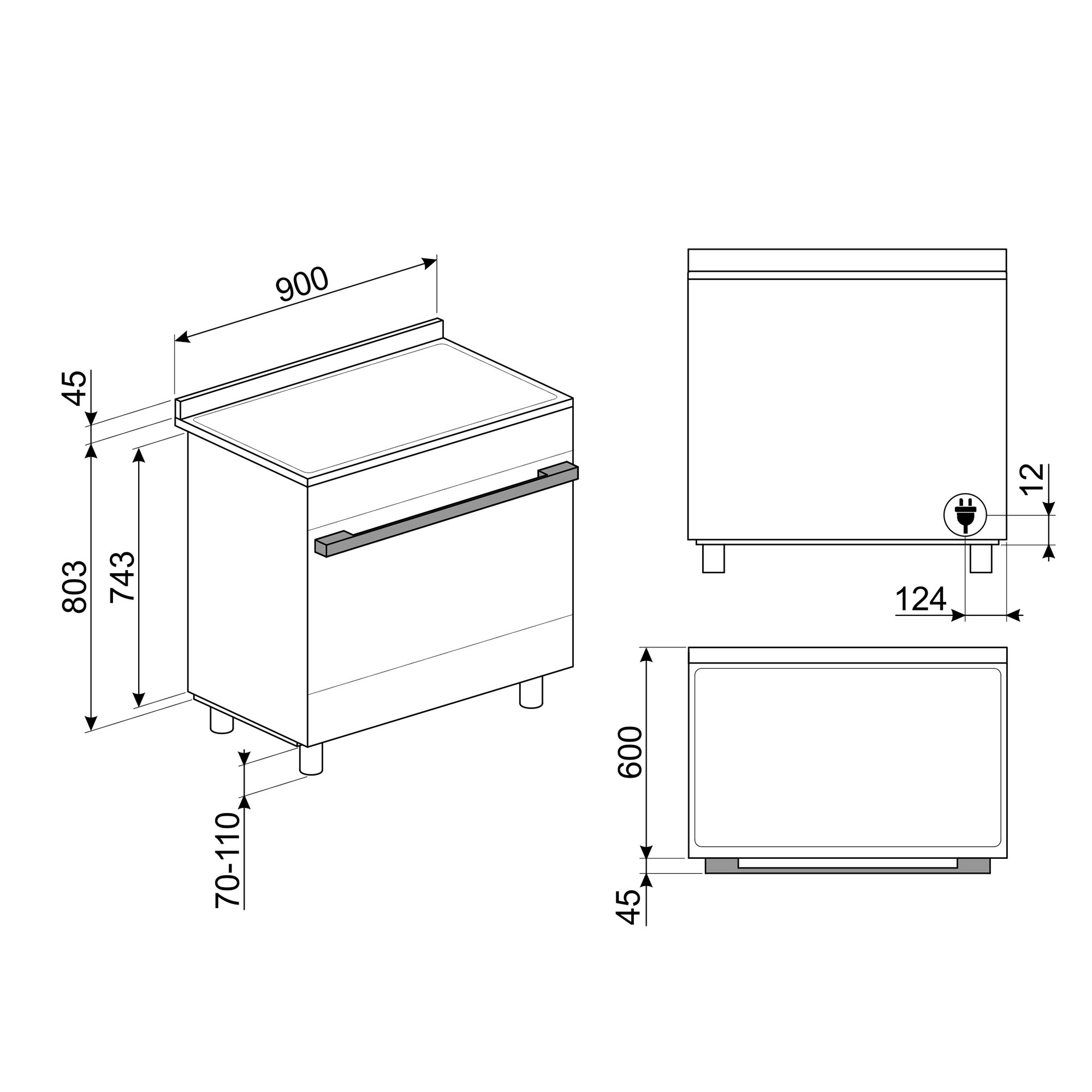 smeg-portofino-inductiefornuis-cpf9ipwh-90cm-wit