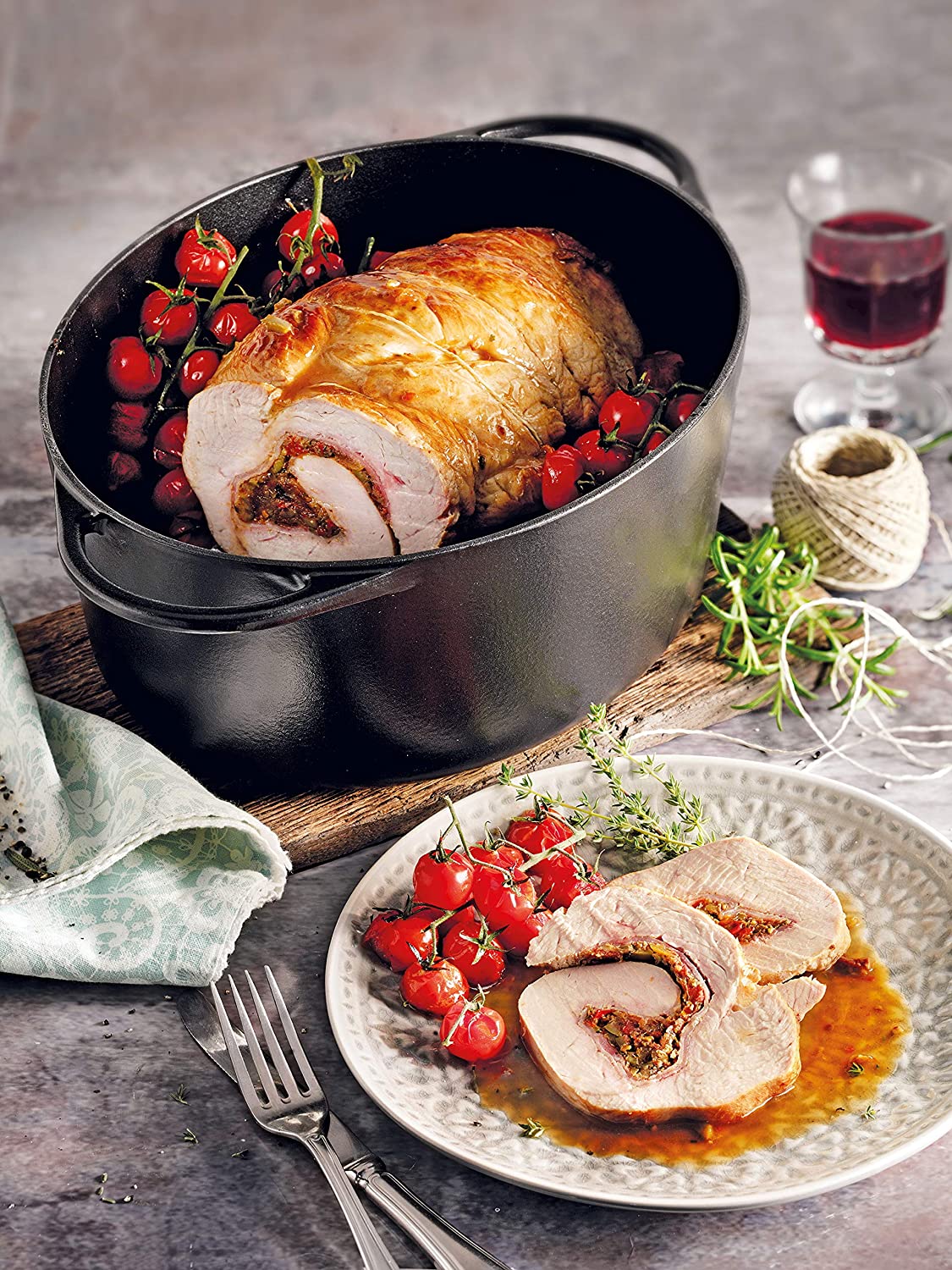 kuchenprofi-provence-braadpan-ovaal-33cm-zwart