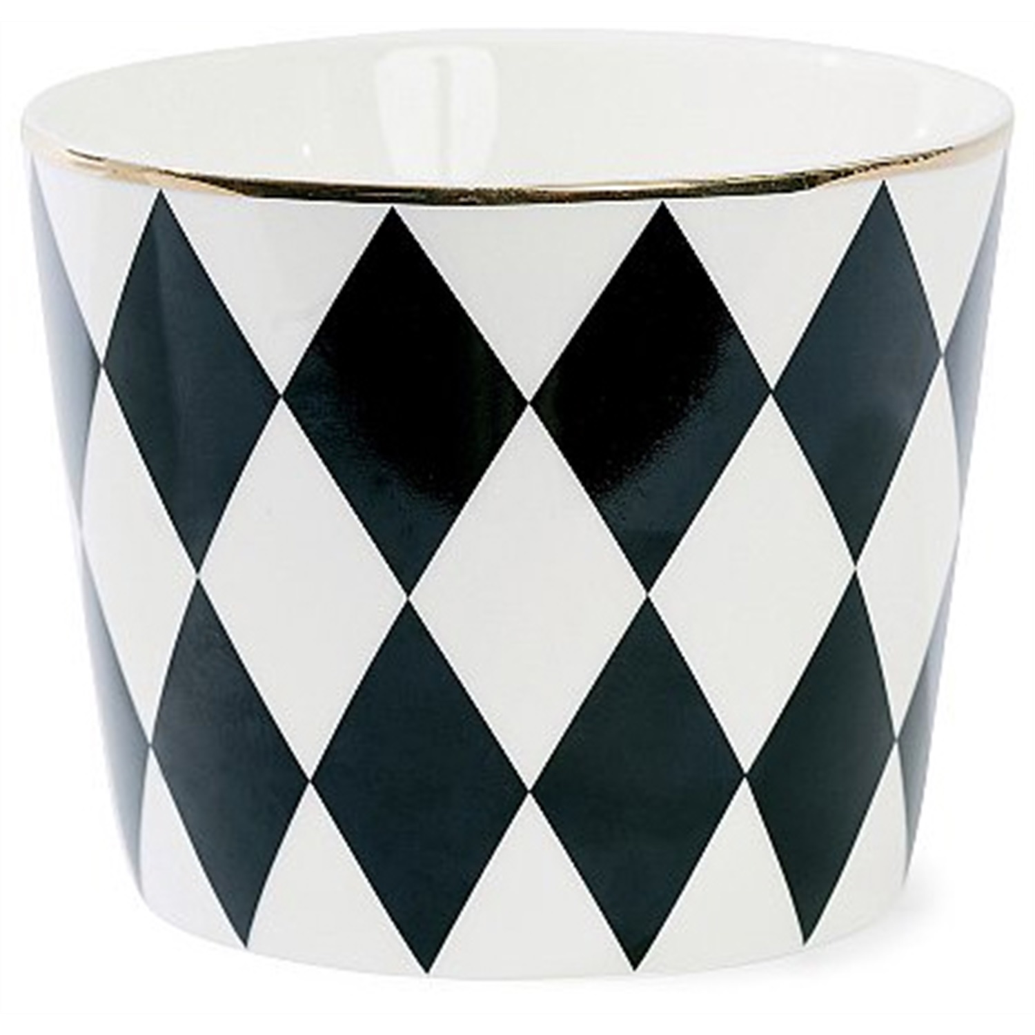 miss etoile ceramic pot kom zwart 105cm ruit