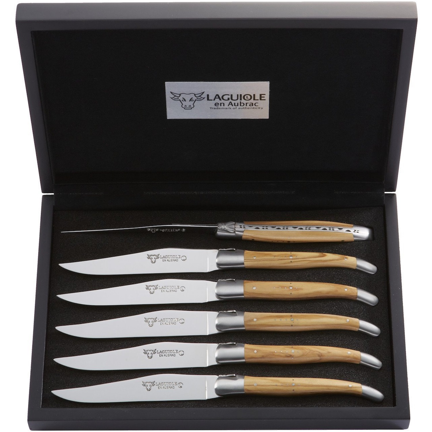 laguiole-en-aubrac-olivier-steakmessenset-6-delig-olijfhout