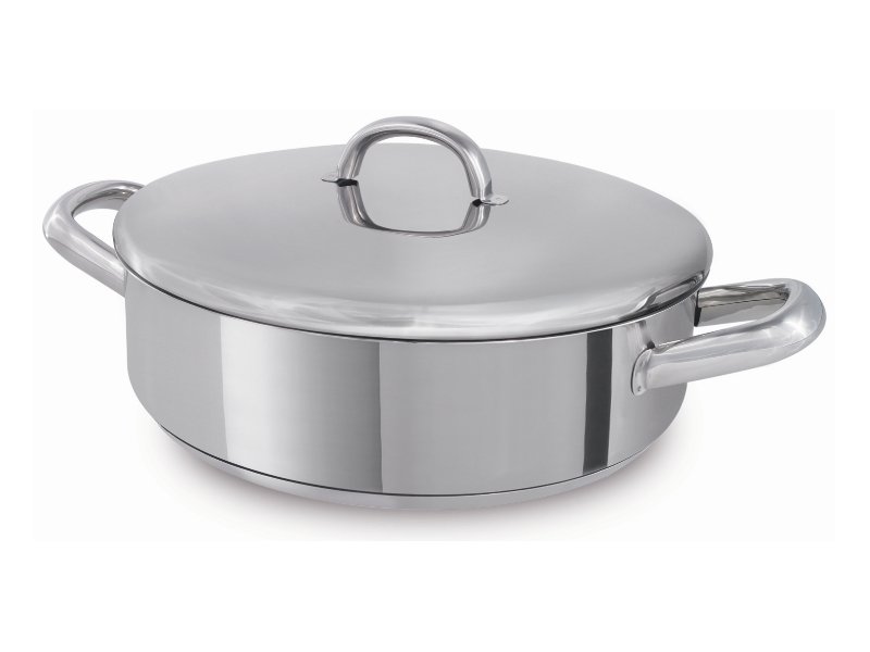 kookpunt silampos europa lage braadpan met rvs deksel 24cm