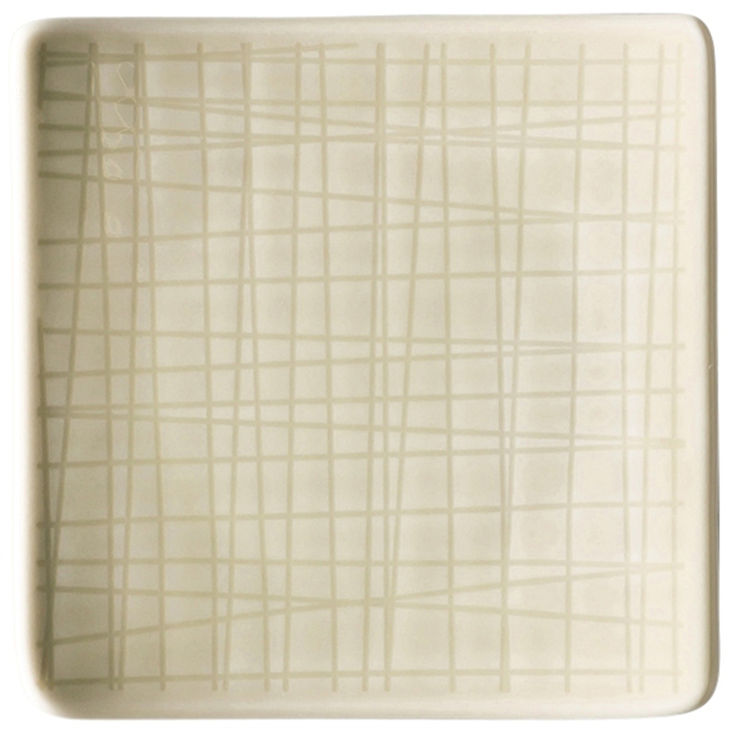 rosenthal mesh plat bord vierkant 9x9cm cream