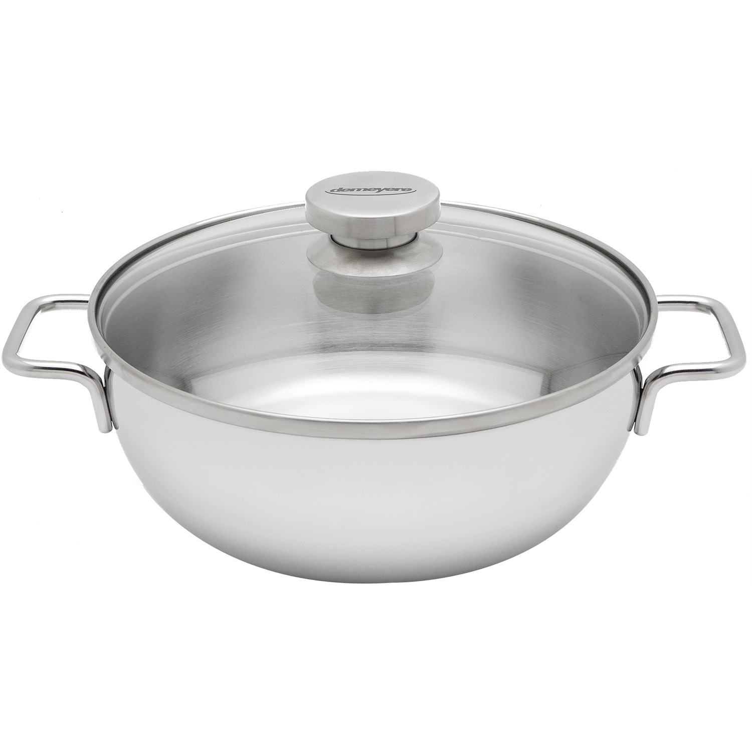 demeyere apollo 7 conische braadpan met glasdeksel 28cm