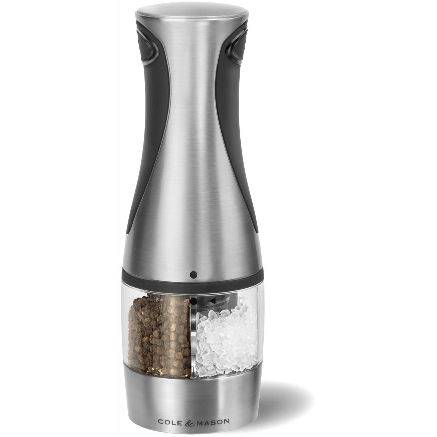 cole mason buzz 2 1 elektrische peper en zoutmolen 21cm rvs