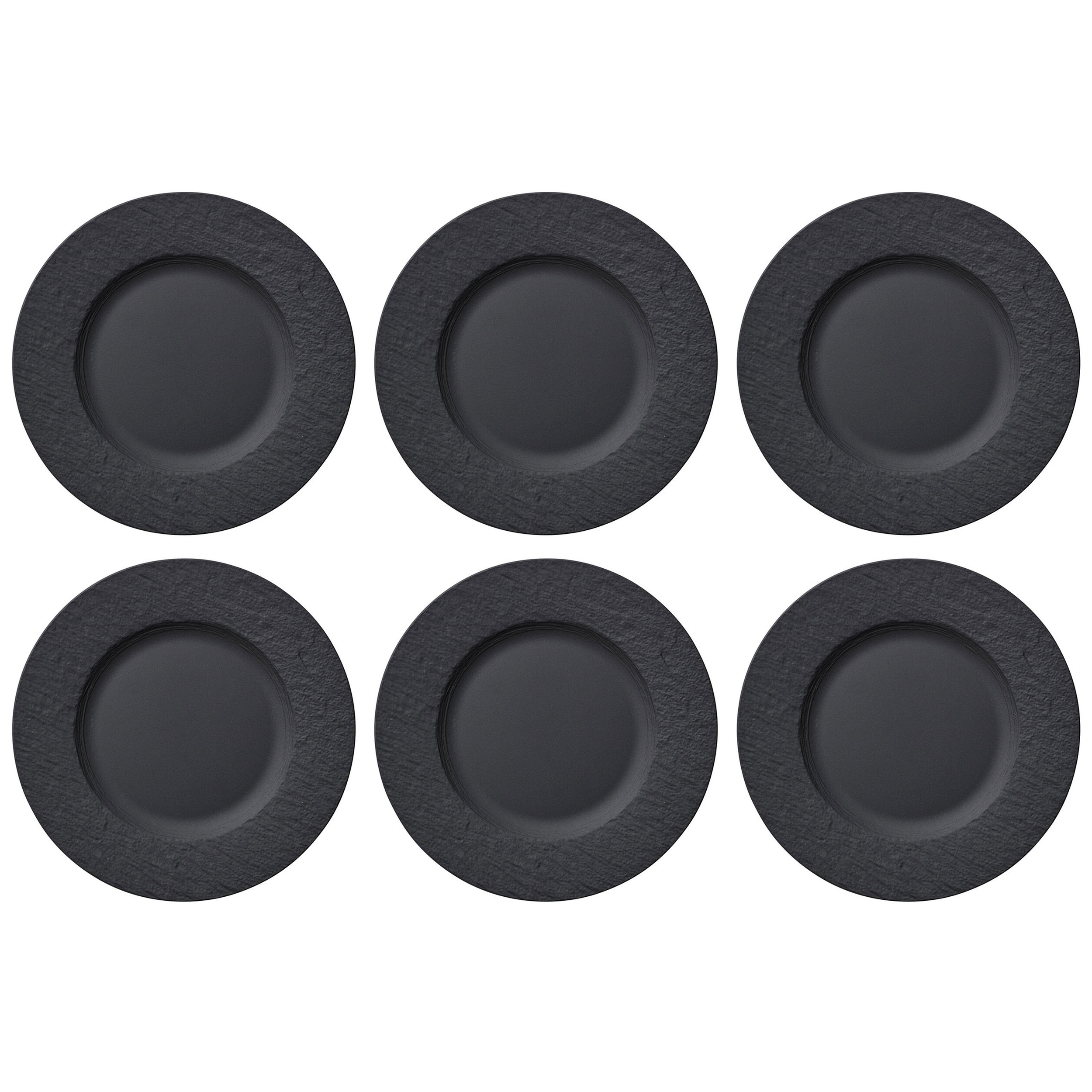 villeroy-boch-manufacture-rock-ontbijtbord-22cm-zwart-6-stuks