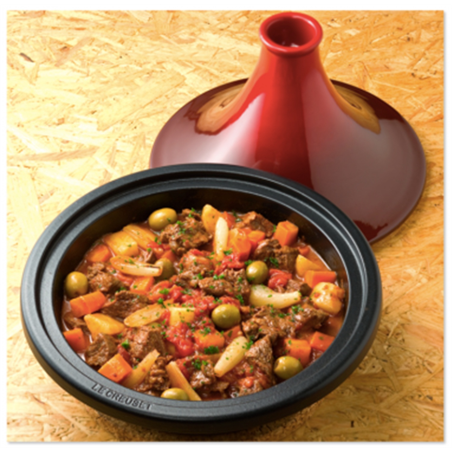 le-creuset-tajine-31cm-oranjerood