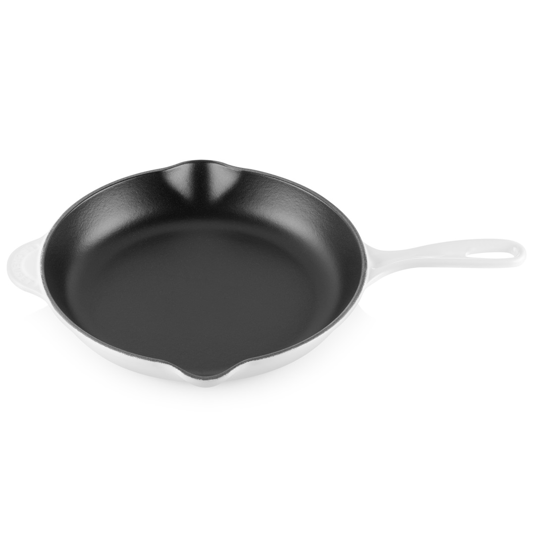 le creuset signature skillet hoog 26cm white