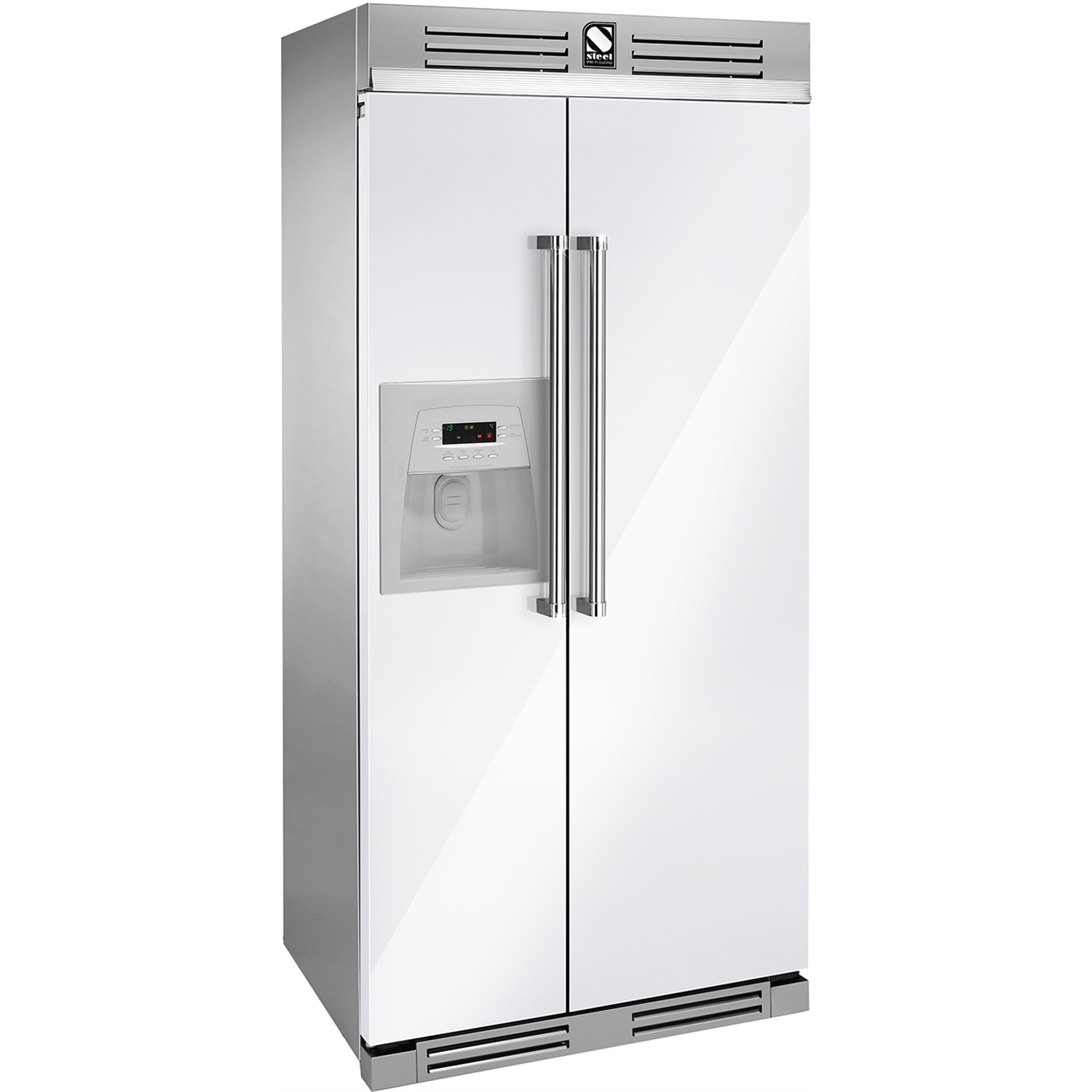 steel gfr 9 genesi amerikaanse vries en koelkast wit