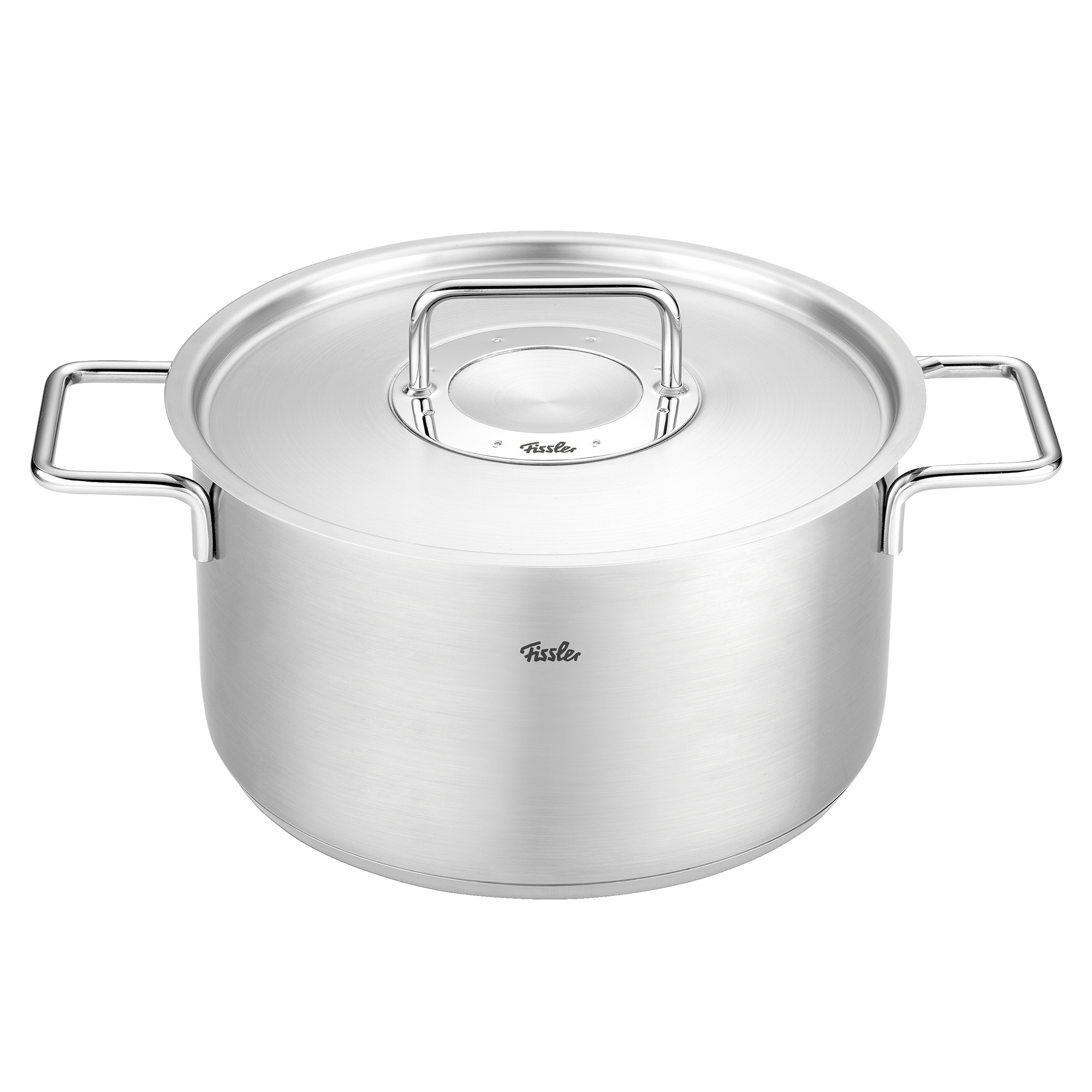 fissler pure collection kookpan met rvs deksel 24cm