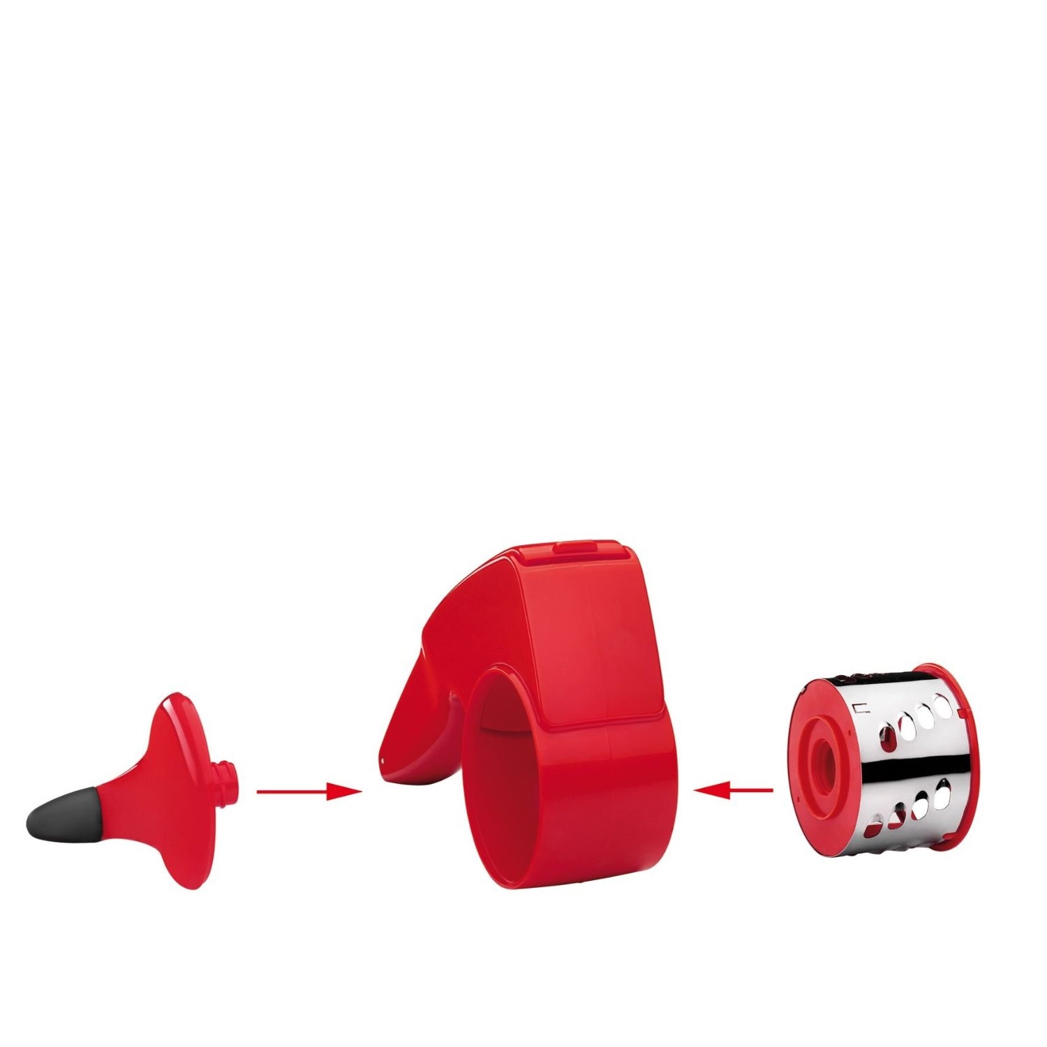 kuchenprofi-trommelrasp-set-rood