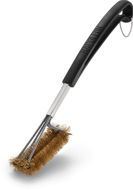 napoleon drievoudige grillborstel messing