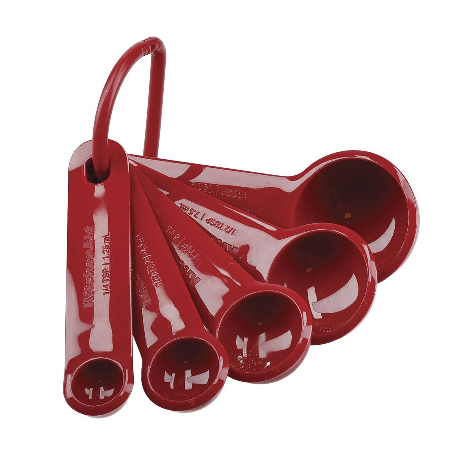 kitchenaid maatlepelset 5 delig keizerrood