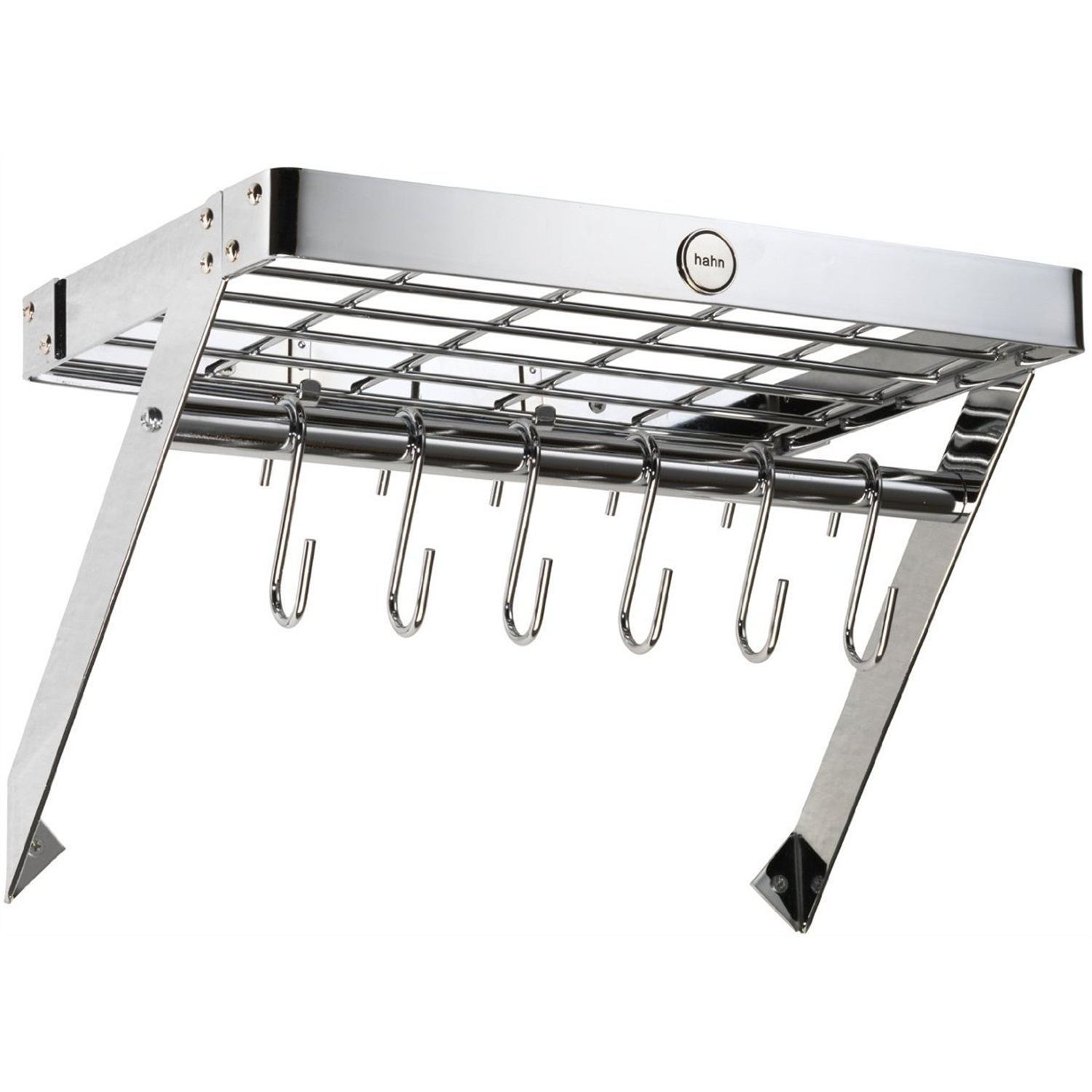 hahn metro wandpannenrek 40x26cm chroom