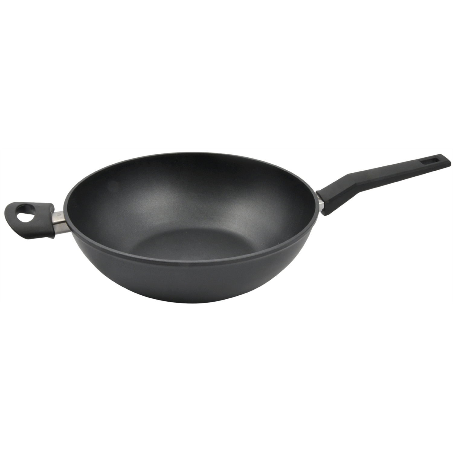 kookpunt day aluminium wok met tegengreep 30cm
