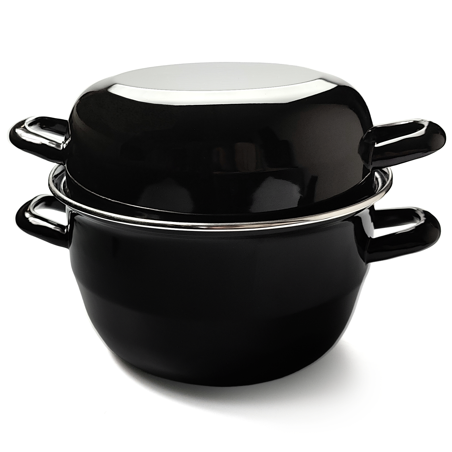 voccelli-mosselpan-22cm-zwart