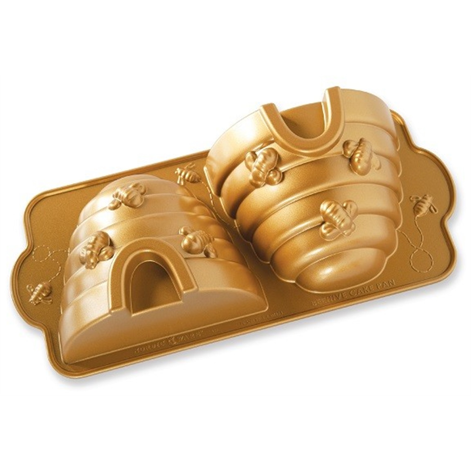 nordic ware 3d beehive bakvorm 2 vaks goud