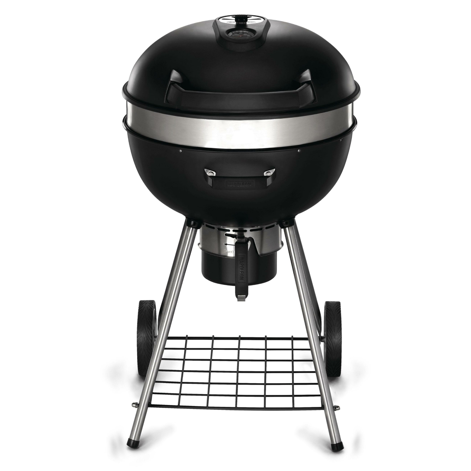 napoleon pro kettle houtskoolbarbecue 57cm mat zwart