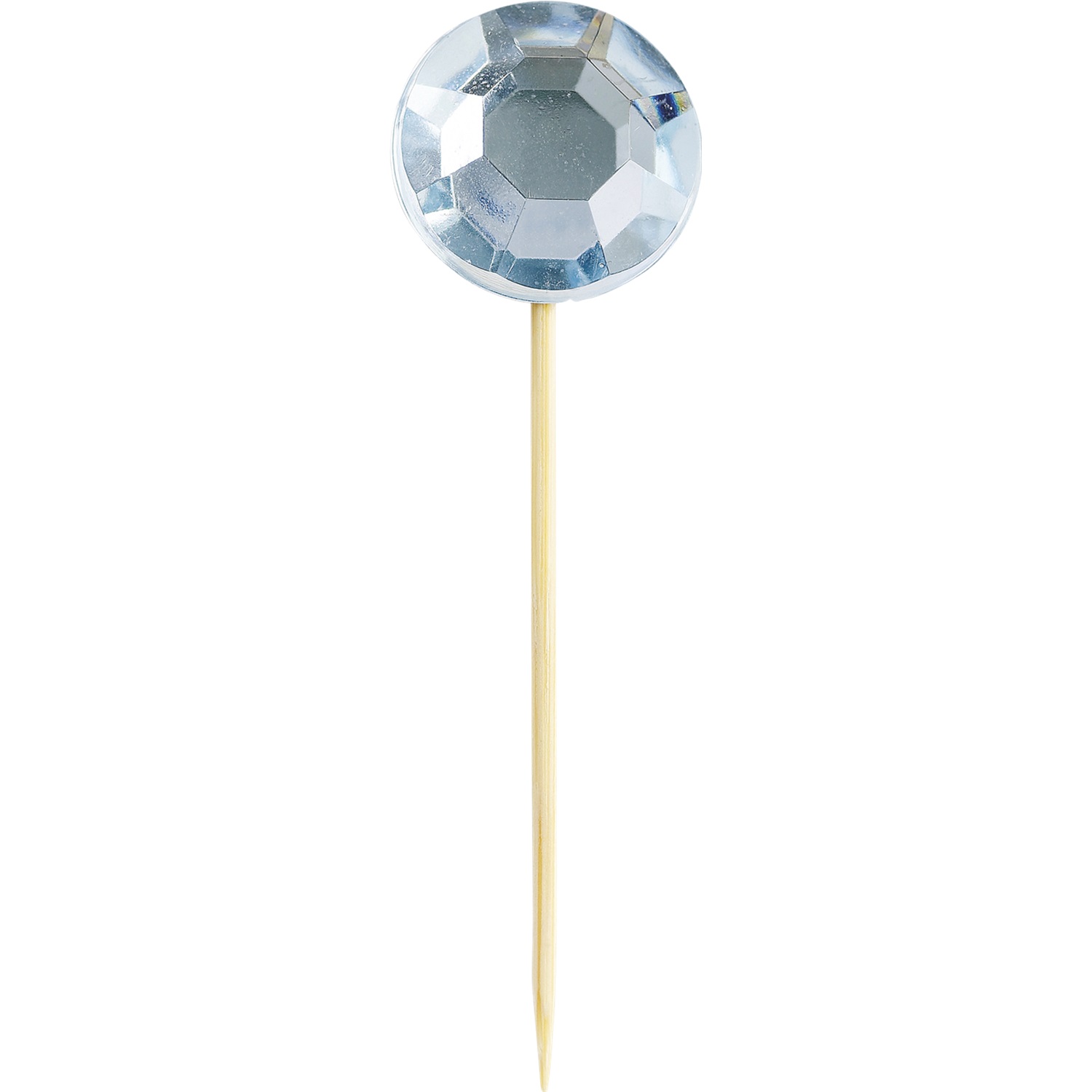 miss etoile cake topping cupcaketopper blauw 16 stuks diamant