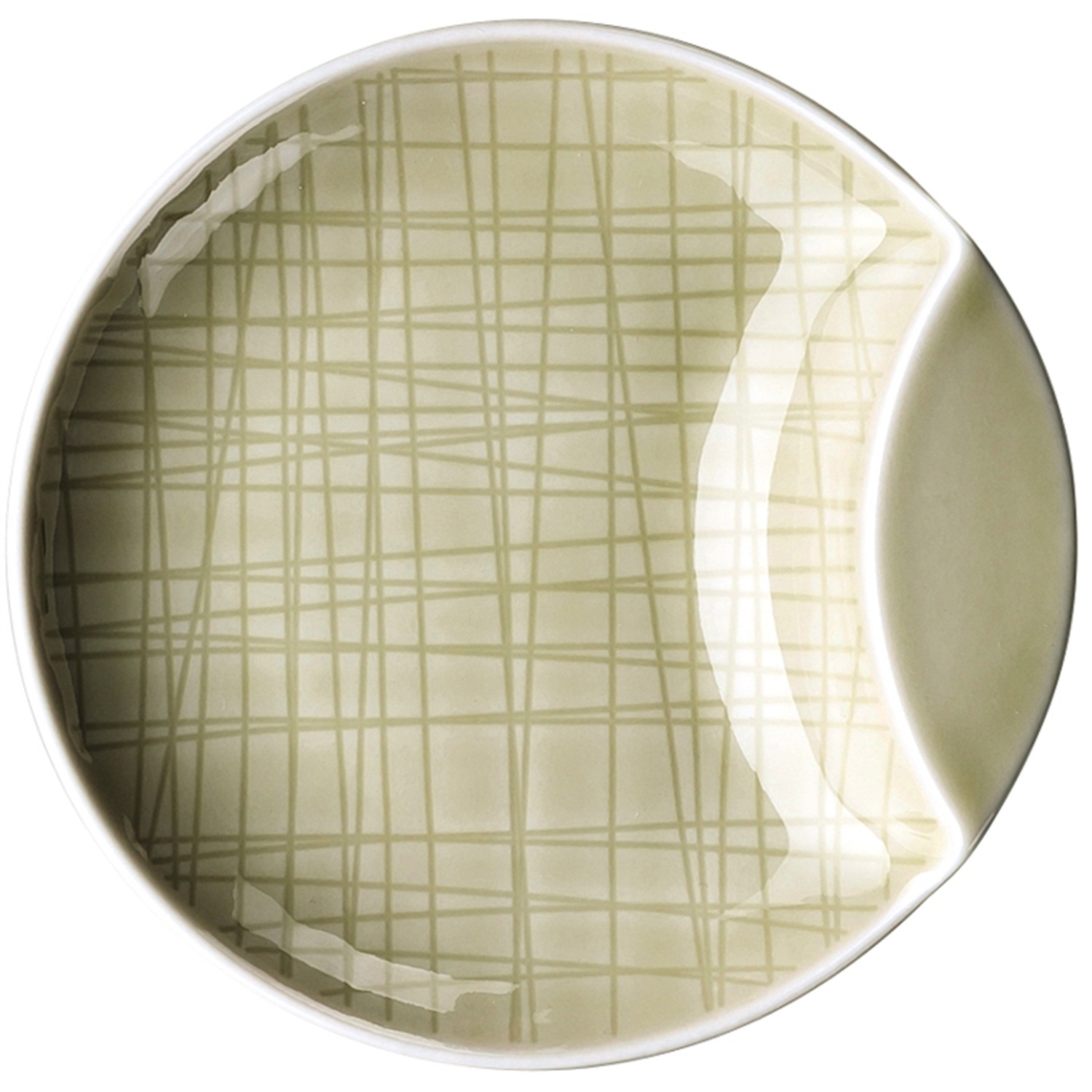 rosenthal mesh plat bord met opstaande rand 12cm cream