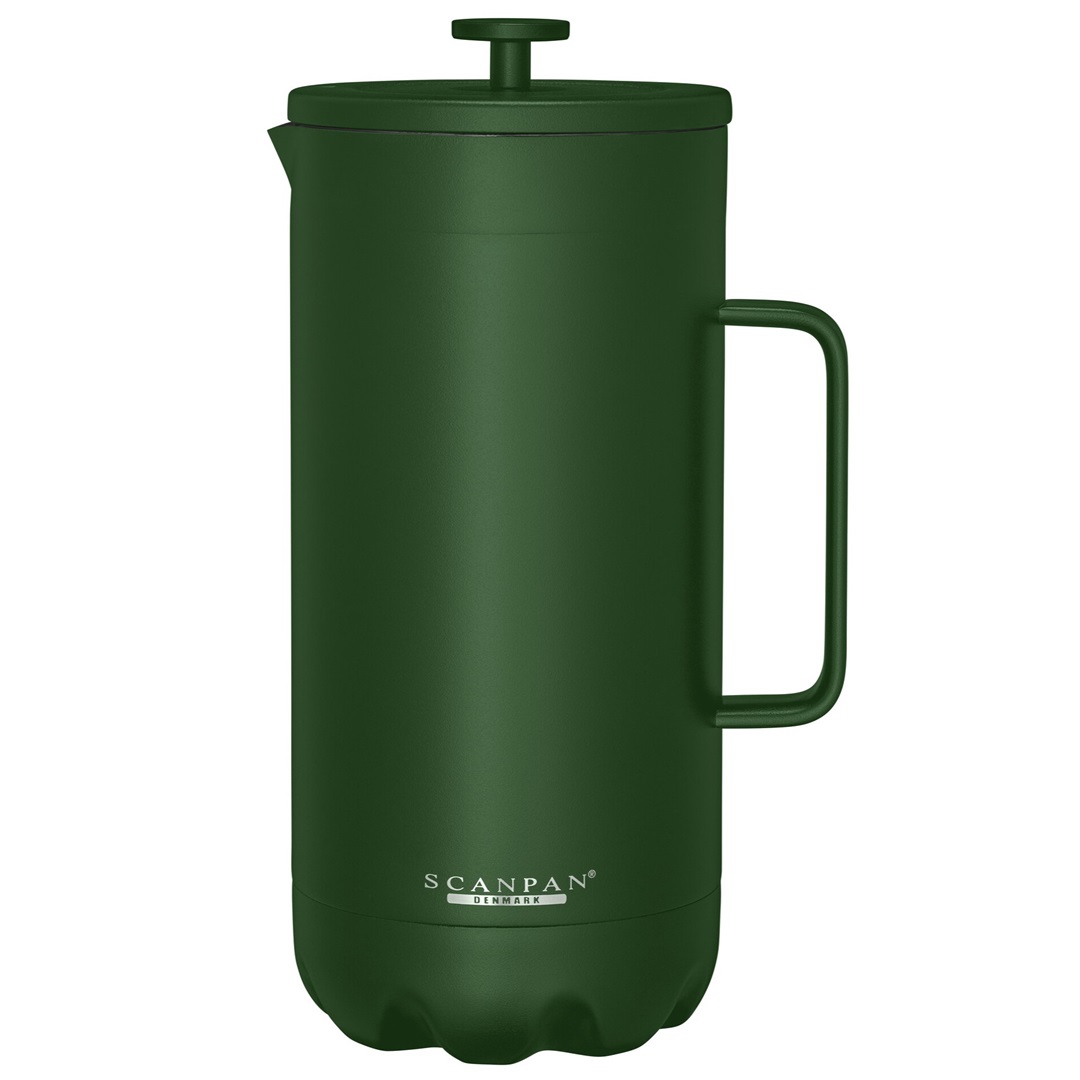 scanpan go cafetiere 1l forest green