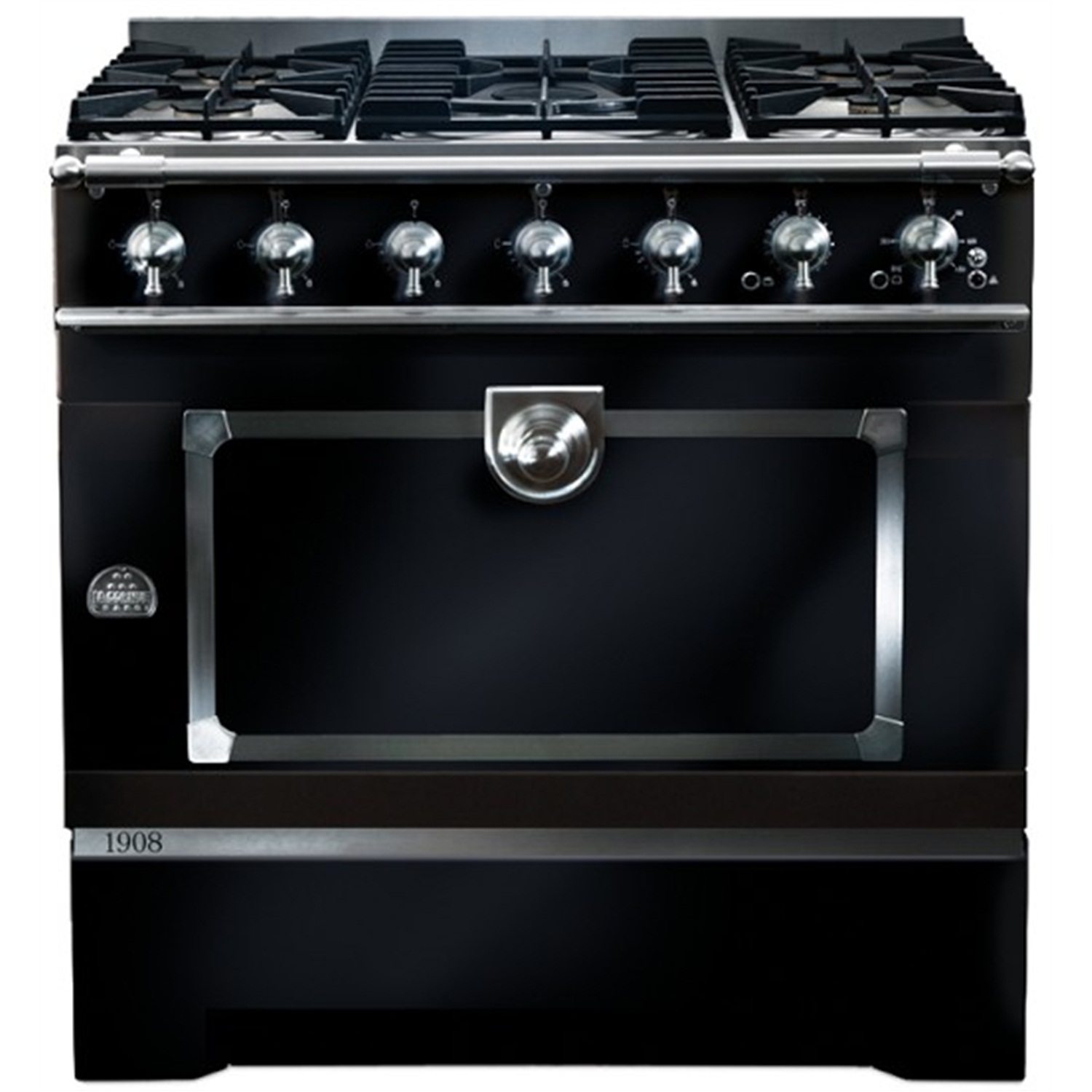 la cornue cornufe 1908 fornuis 90cm mat zwart