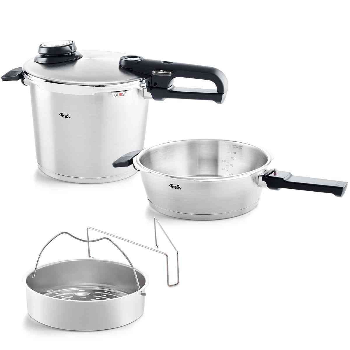 fissler vitavit premium snelkookset met inzet 25l 6l