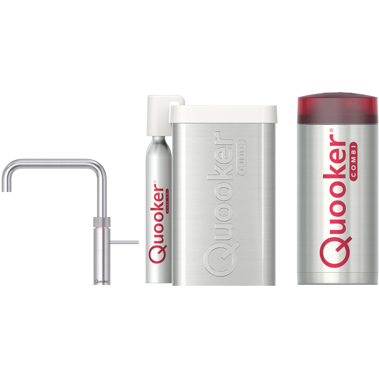 quooker fusion square kokendwaterkraan met combi reservoir en cube 22fsrvs cube rvs