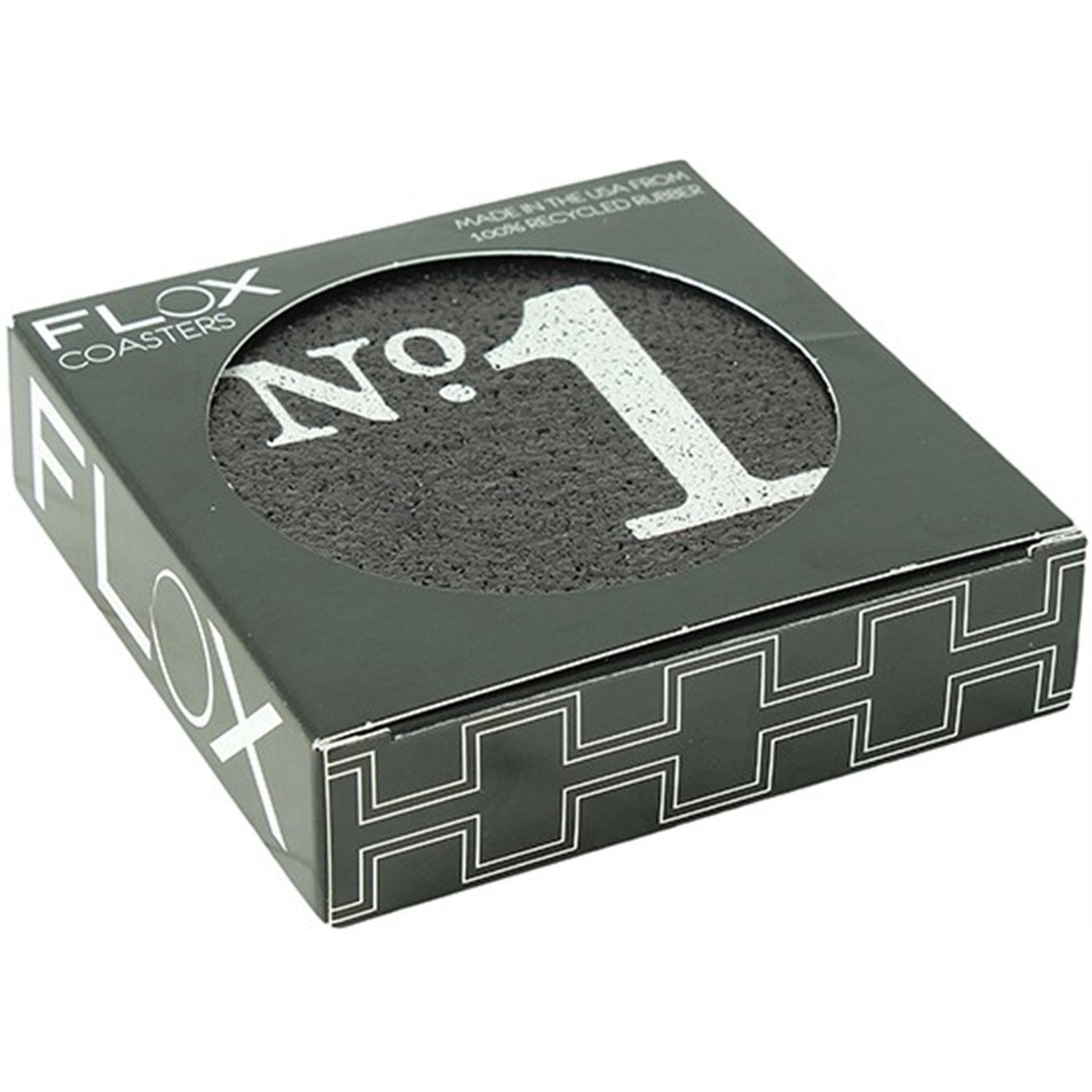 flox numeros glasonderzetters 4 stuks rubber