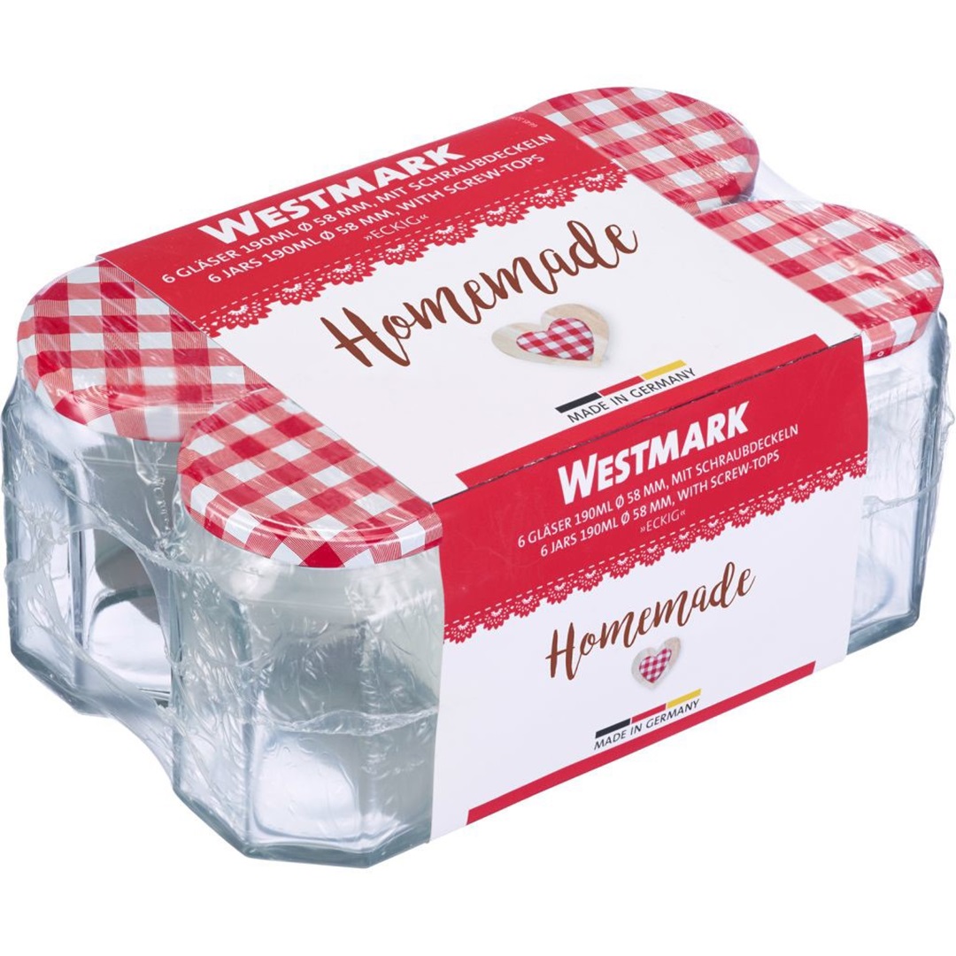 westmark-hoekige-jampotten019l-6-delig