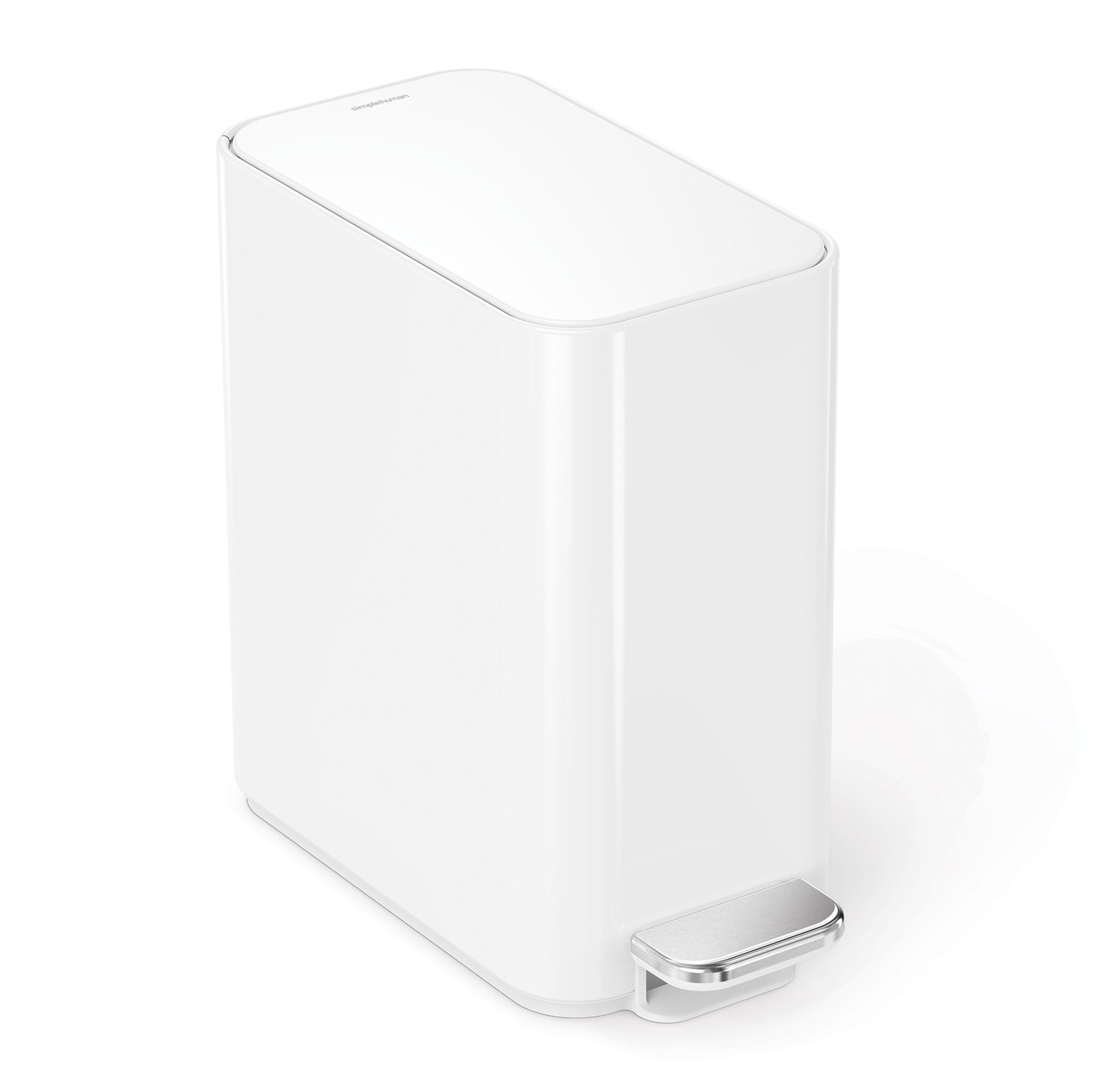 simplehuman-smalle-pedaalemmer-5l-wit