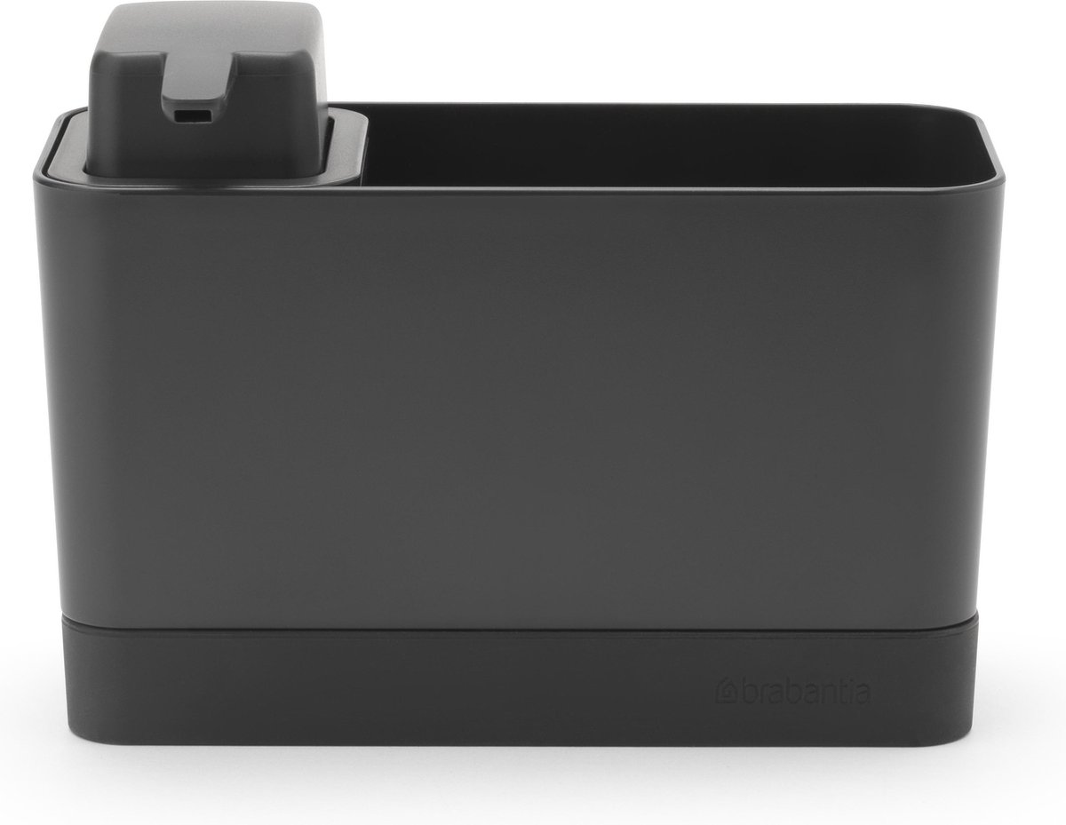 brabantia-sinkside-aanrechtorganizer-met-zeeppomp,-2-delig-dark-grey