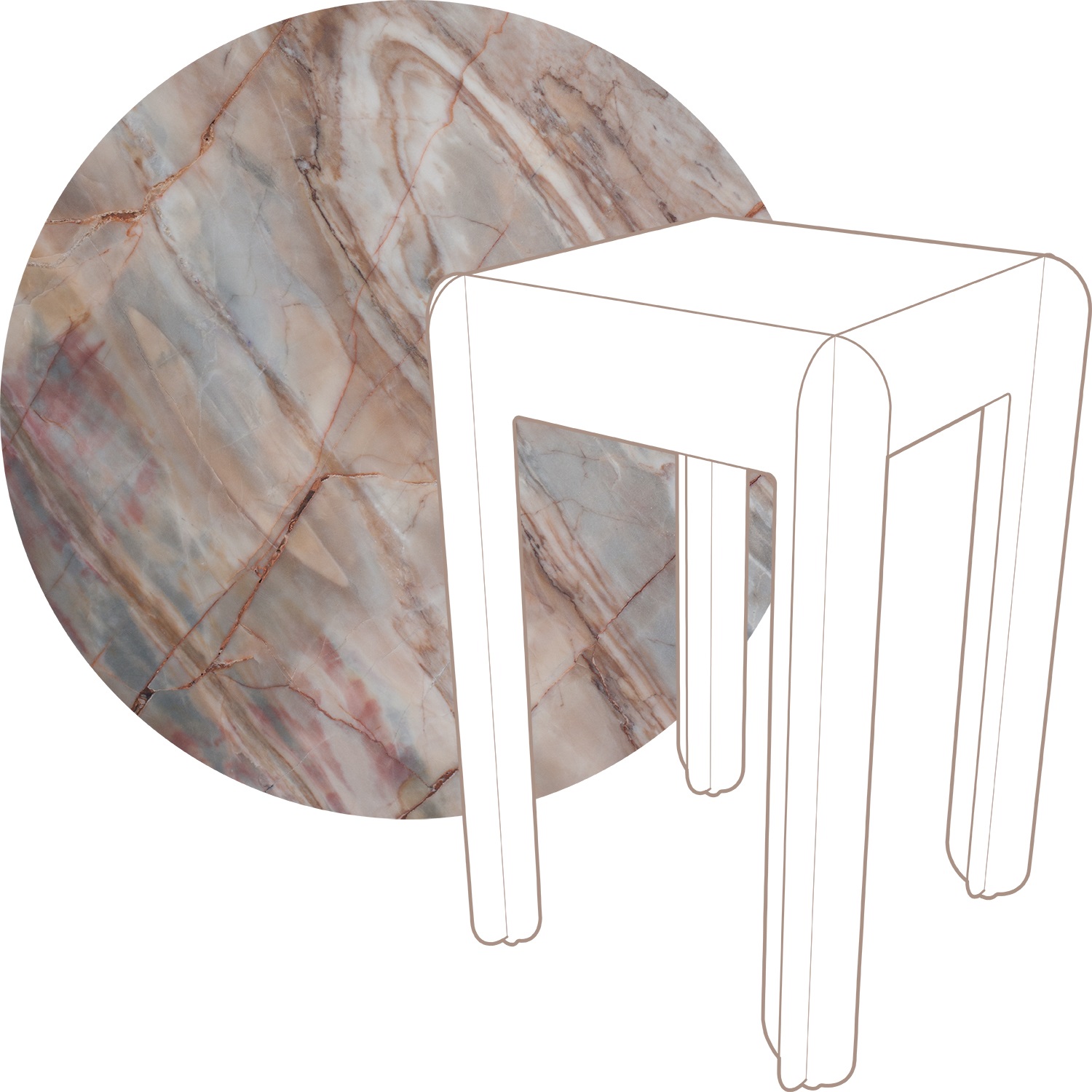 modubilo-statafel-laag-met-confusion-light-polished-natuurstenen-blad-90cm