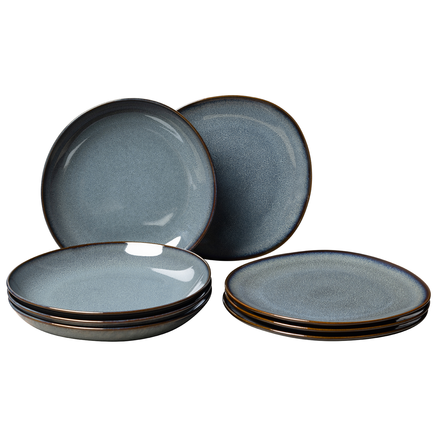 villeroy boch lave dinerbordenset 8 delig gris