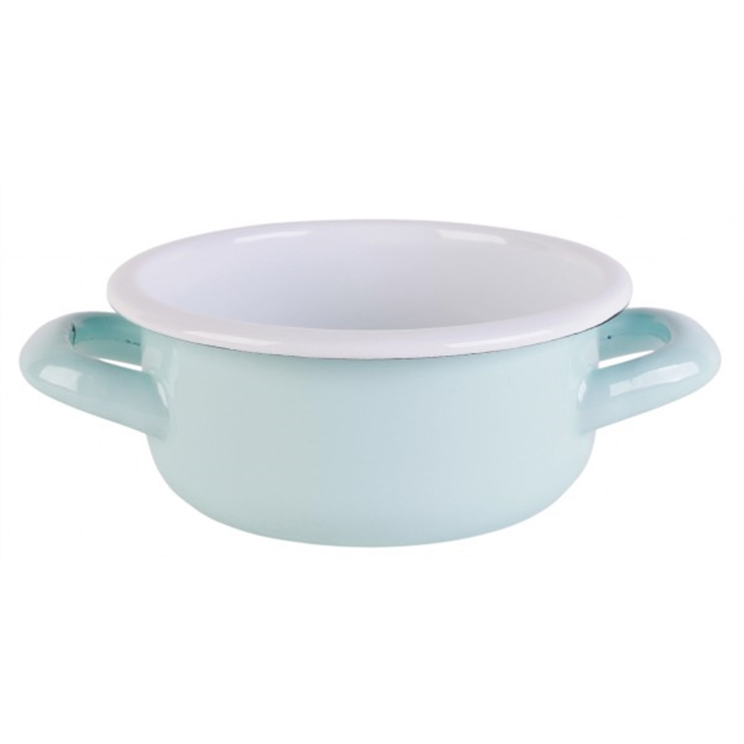 kitchen trend products emaille serveerpan 12cm lichtblauw