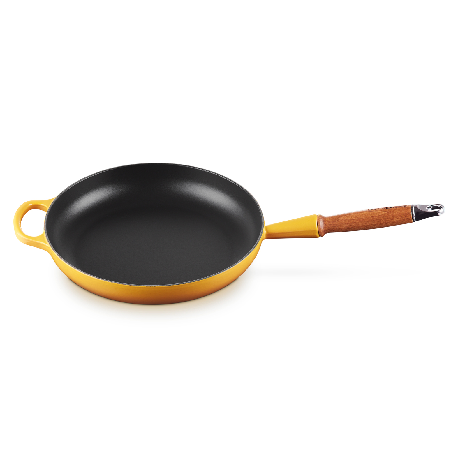 le creuset signature koekenpan met houten steel 28cm nectar