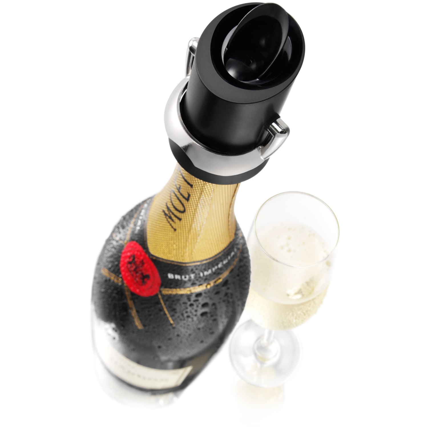 vacuvin champagne saver schenktuit zwart