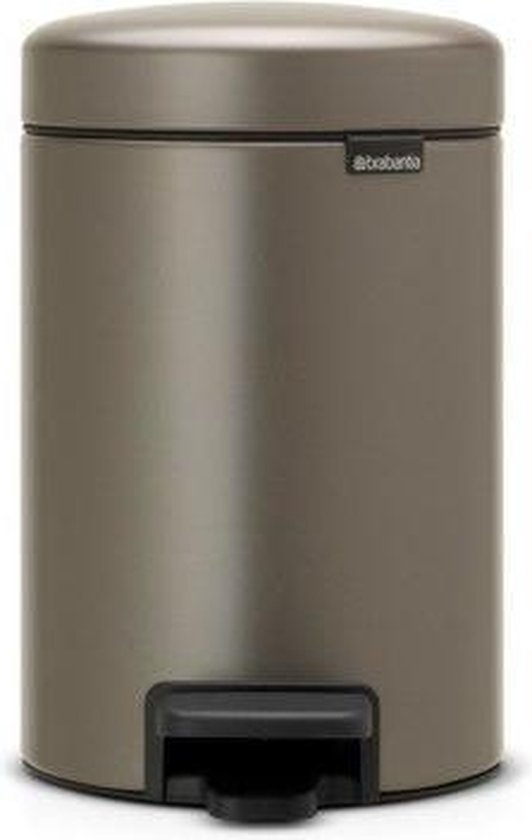 brabantia newicon pedaalemmer 3l platinum