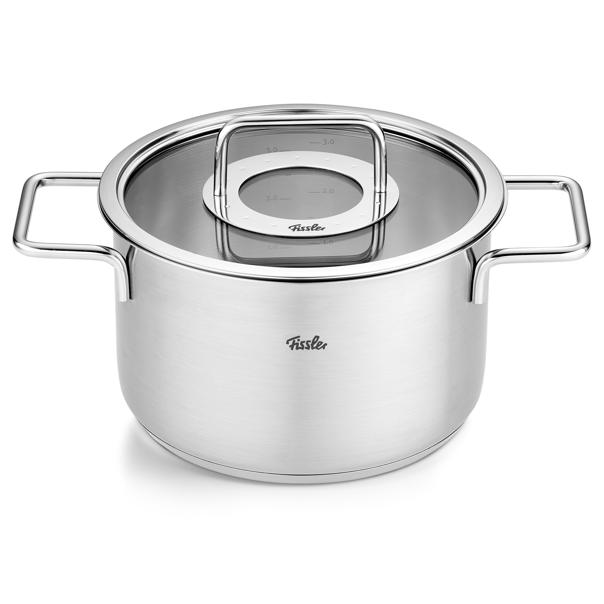 fissler pure collection kookpan met glasdeksel 20cm